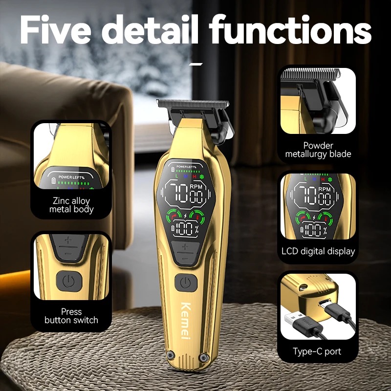 Kemei Mens Hair Clippers Profe - огляд і ціна Grooming Men'S Eyebrows