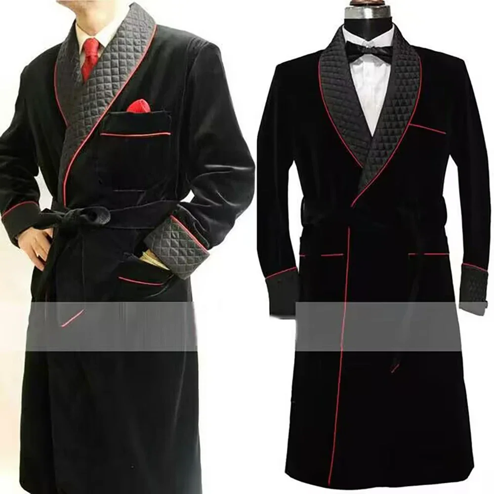 Velvet Smoking Long Men Jacket - огляд і ціна X Men Grooming