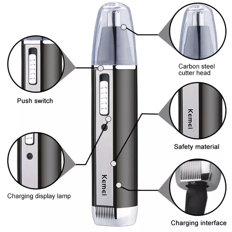 Kemei Rechargeable Electric Al - огляд і ціна Grooming Men'S Eyebrows
