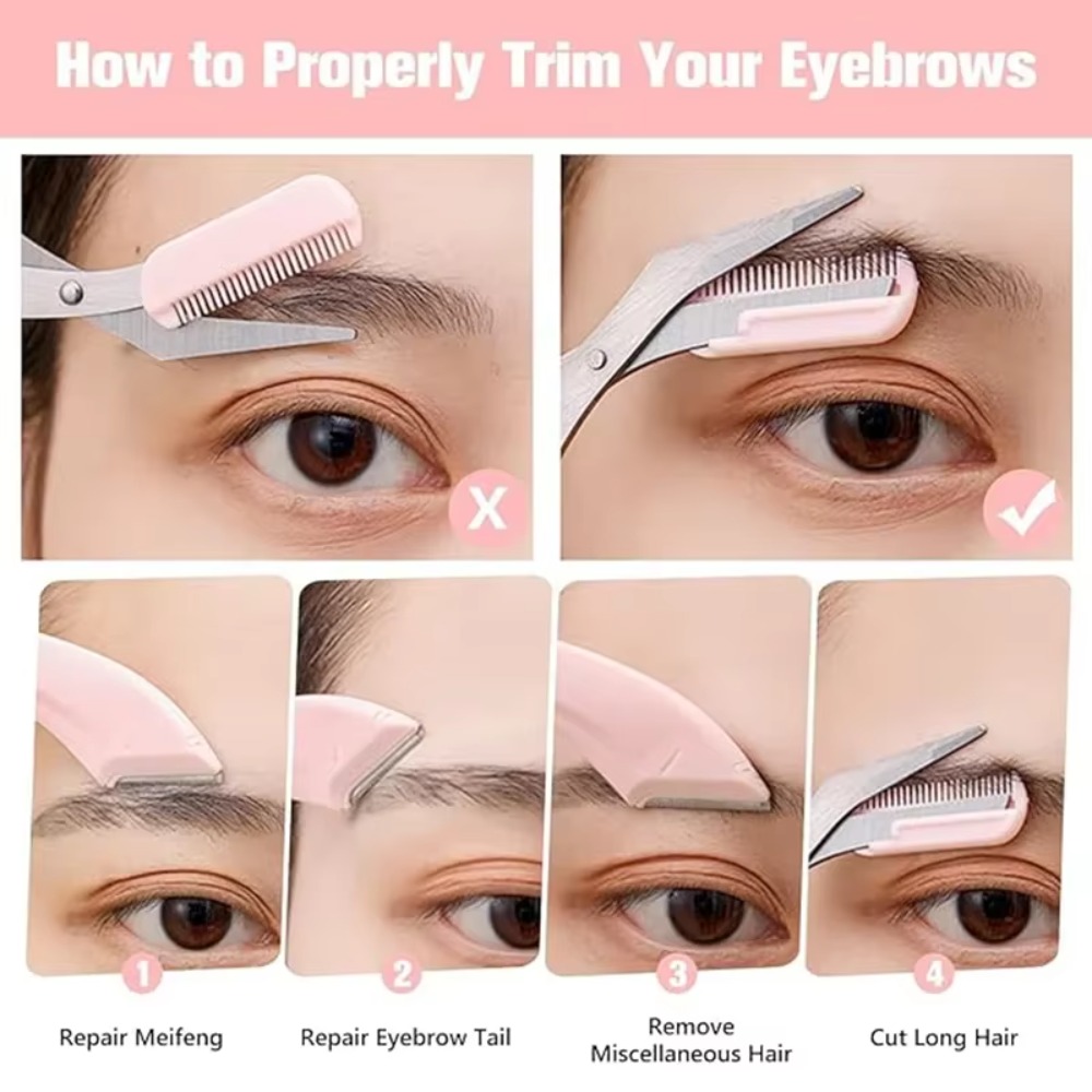 Eyebrow Trimmer Set Curved Raz - огляд і ціна Grooming Men'S Eyebrows